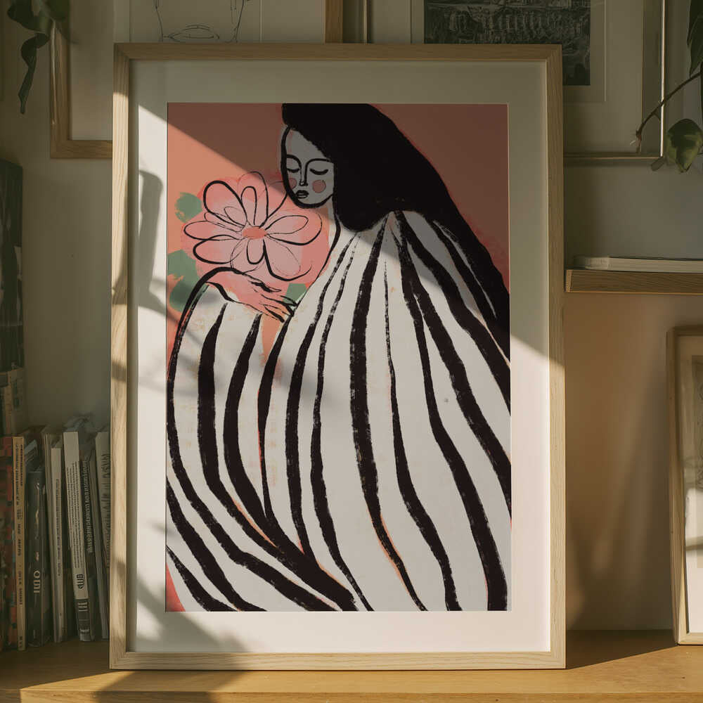 A Silent Moment (Peach) Poster