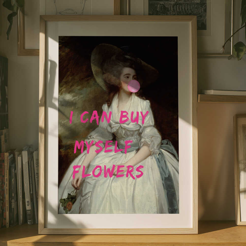Jag kan köpa blommor till mig själv