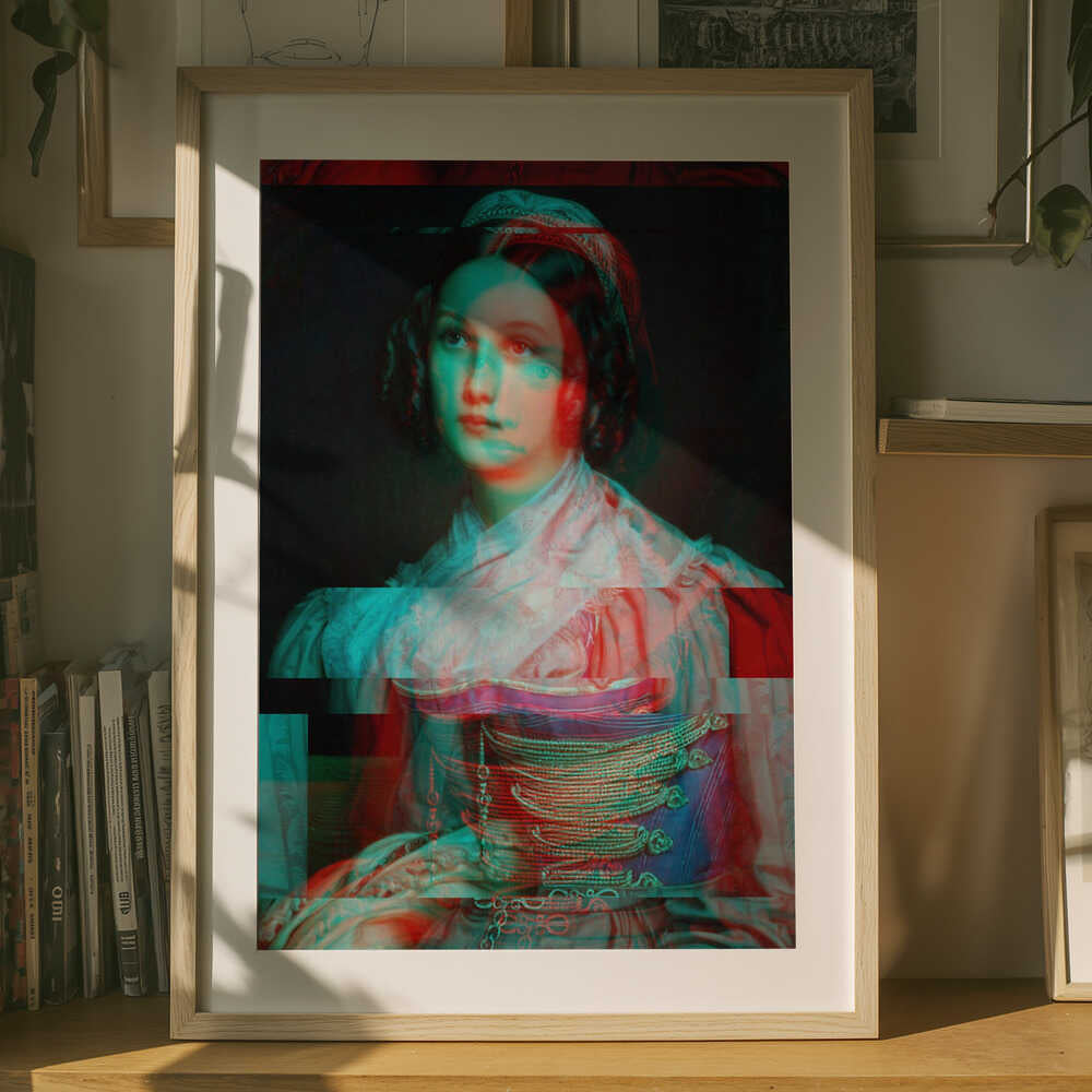 Felaktigt porträtt av kvinna