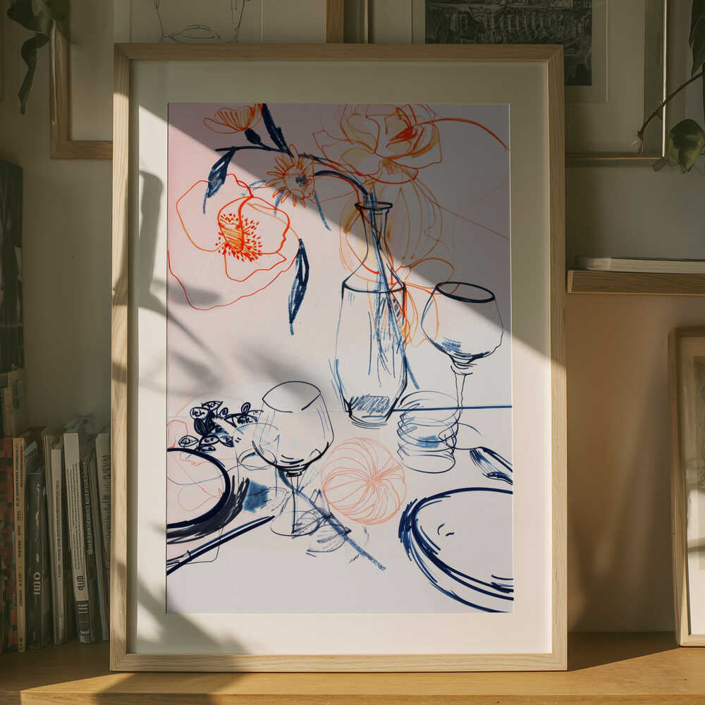 Floral Still-Life Poster