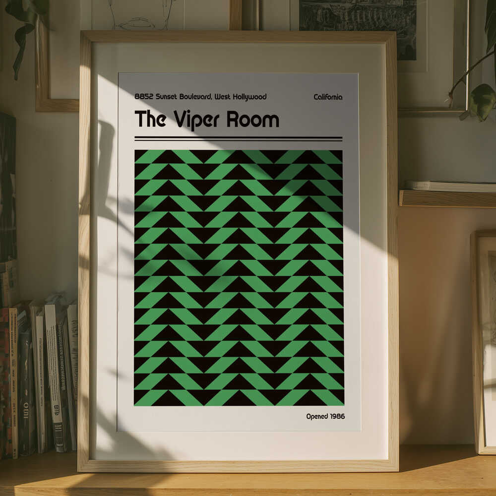 Retro Poster med Viper Room