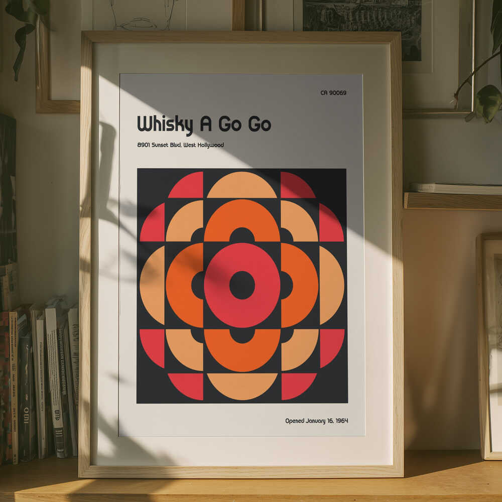 Whisky en Go Go retro Poster
