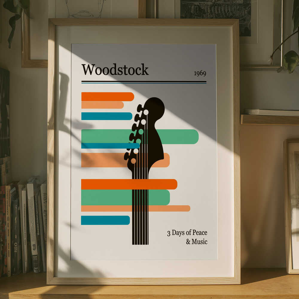 Woodstock gitarrfestival Poster