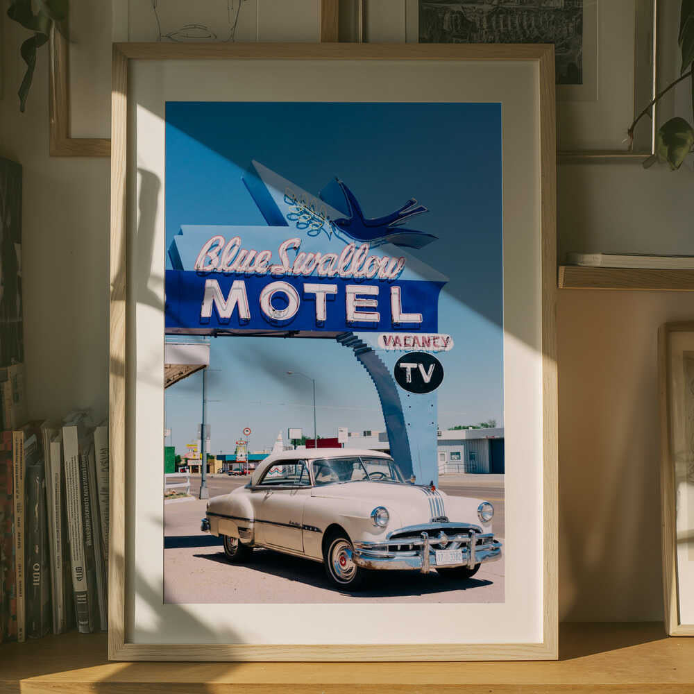 Route 66 Motel Klassisk Plakat