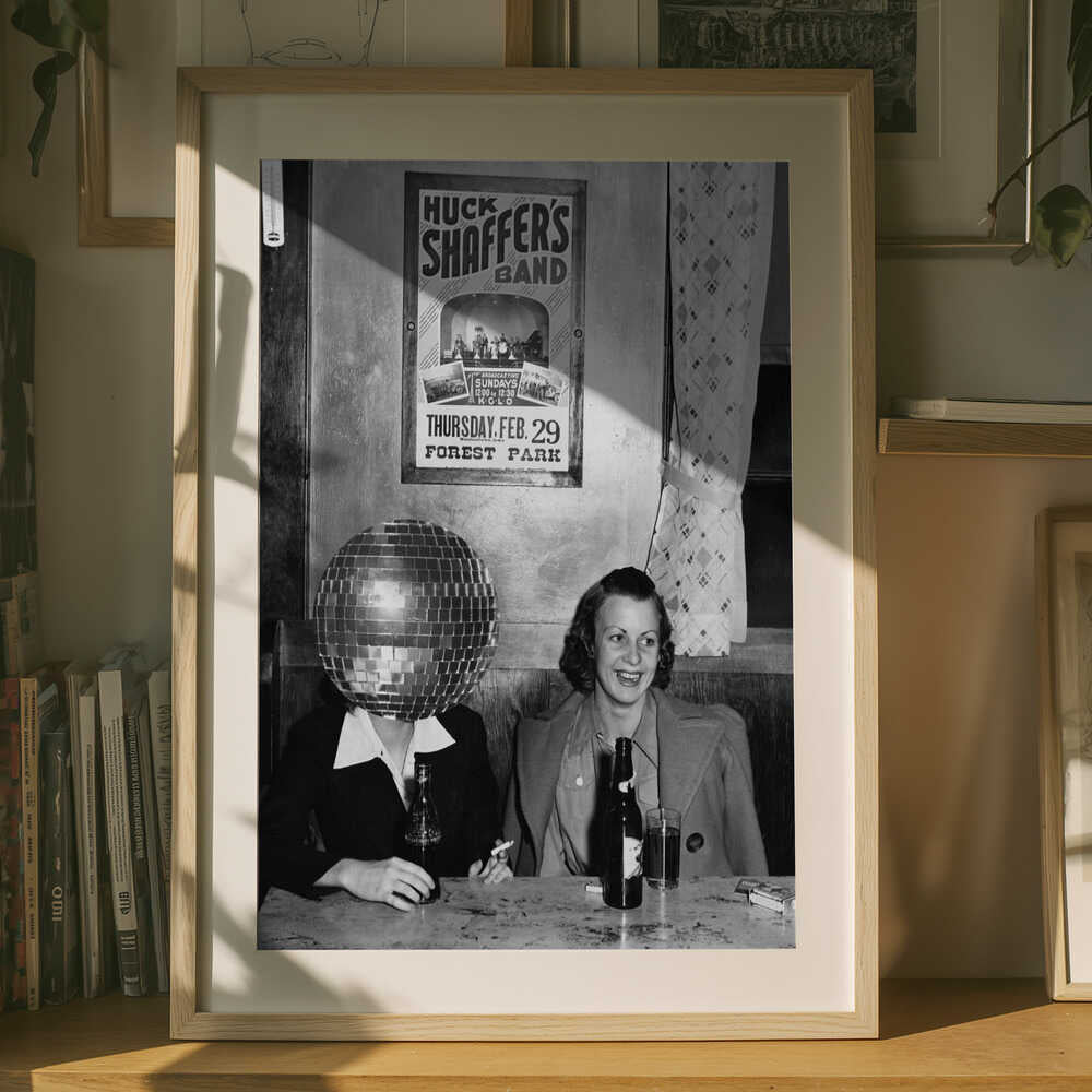 Retro discobar Poster