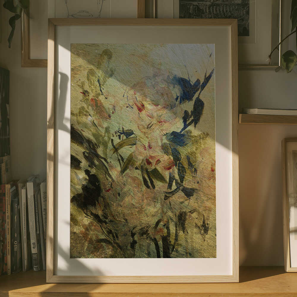 Vintage blomma Poster