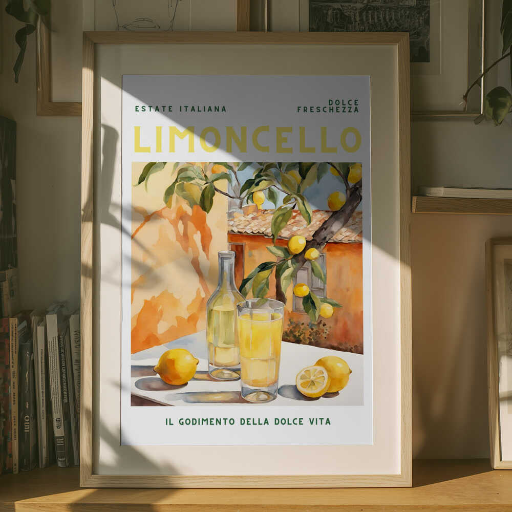 Limoncello, Aquarell, Fresh