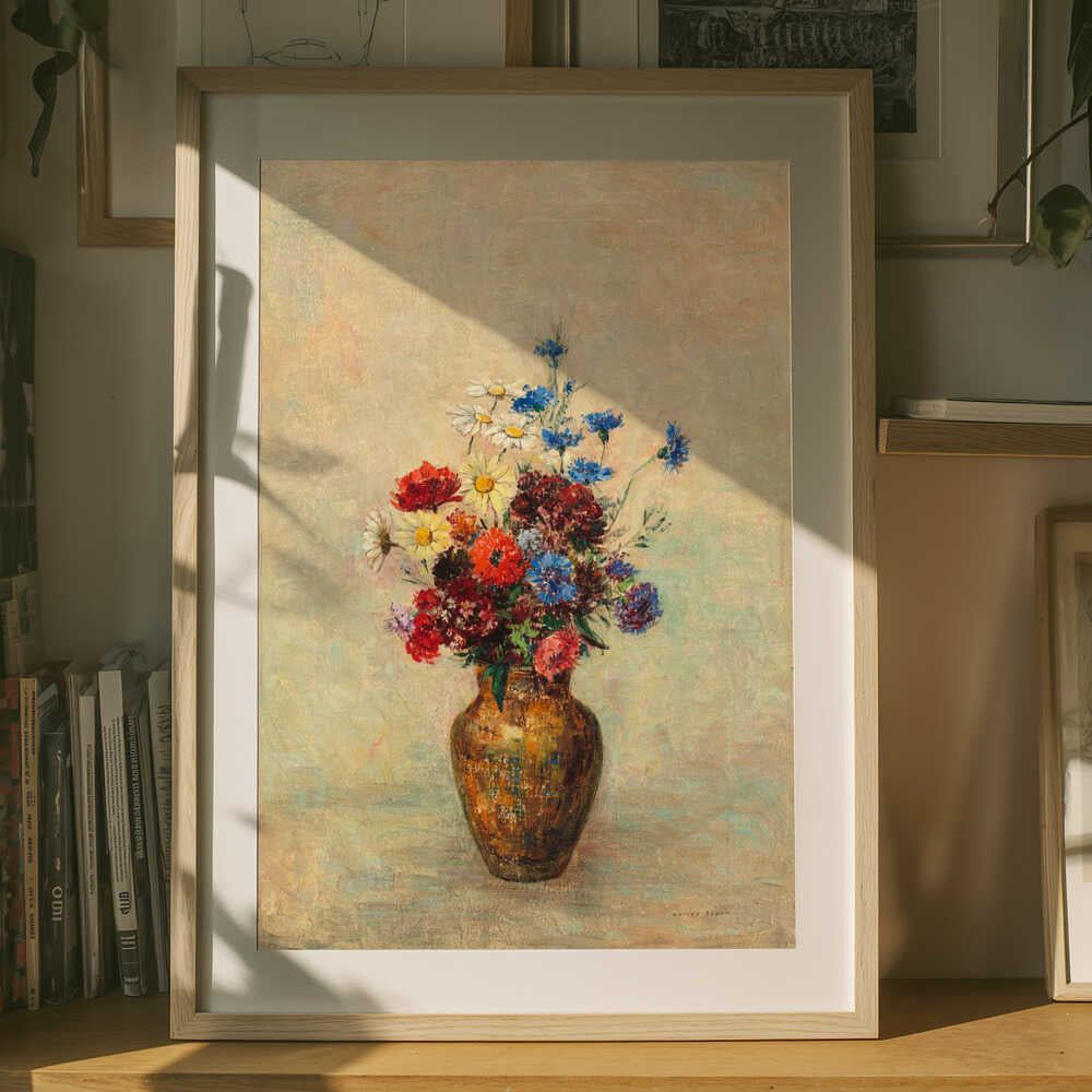 Blomster I Vase Plakat