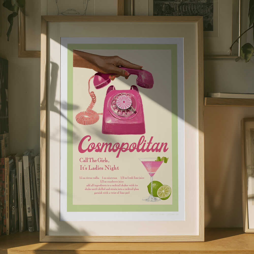Jlr Cocktails Cosmopolitan Plakat