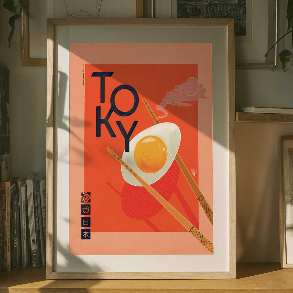 Tokyo Ramen Ägg Poster