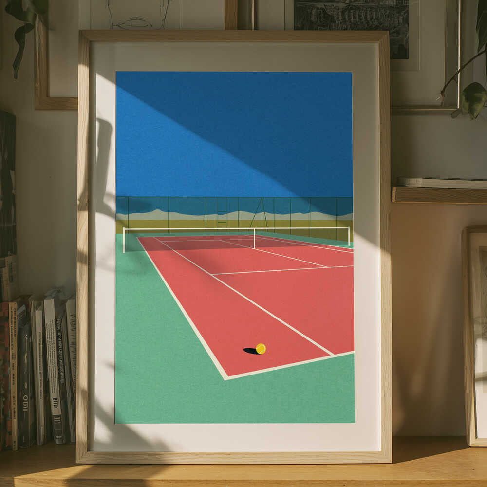 Tennsbana i öknen Poster