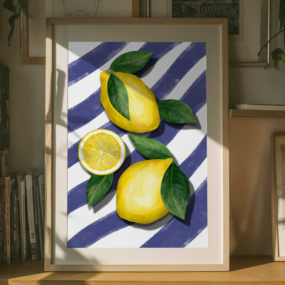 Pigga citronränder Poster