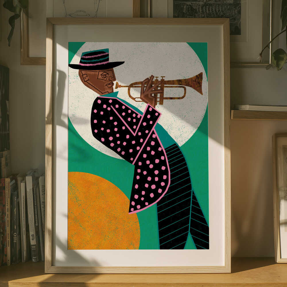 Cool Jazz Trumpetist Poster