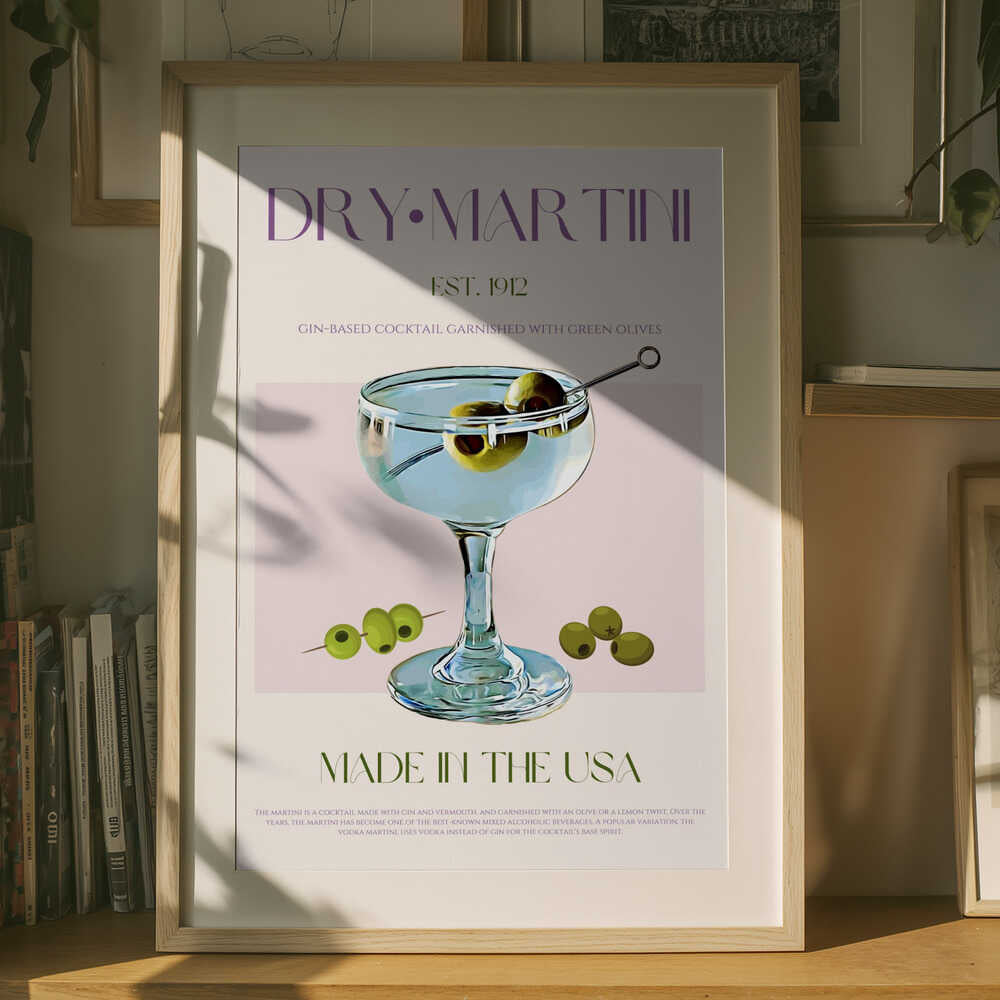 Klassisk Martini Charm Poster
