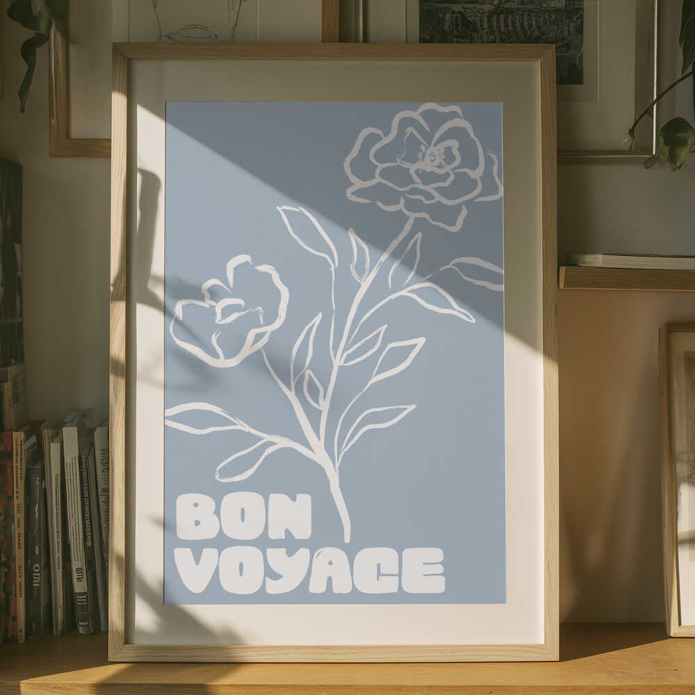 Bonvoyage (blå) Poster