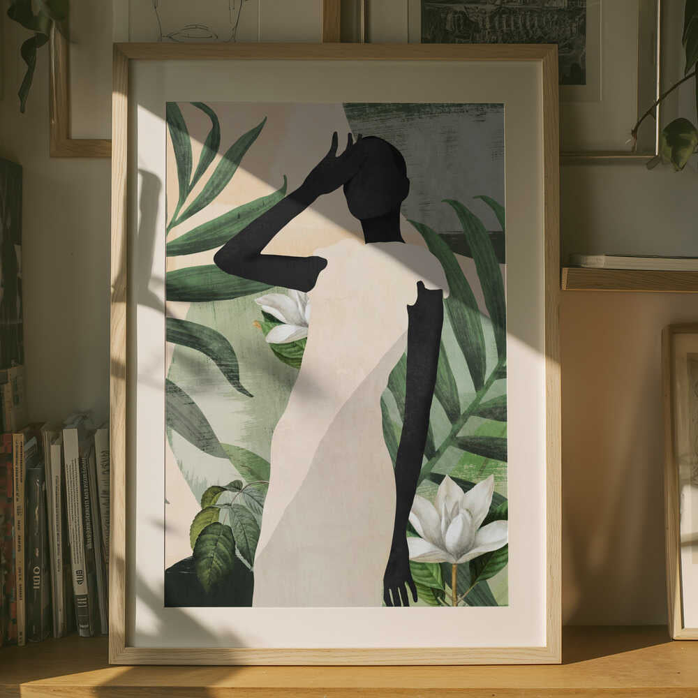 Elegant Tropisk Ro Plakat