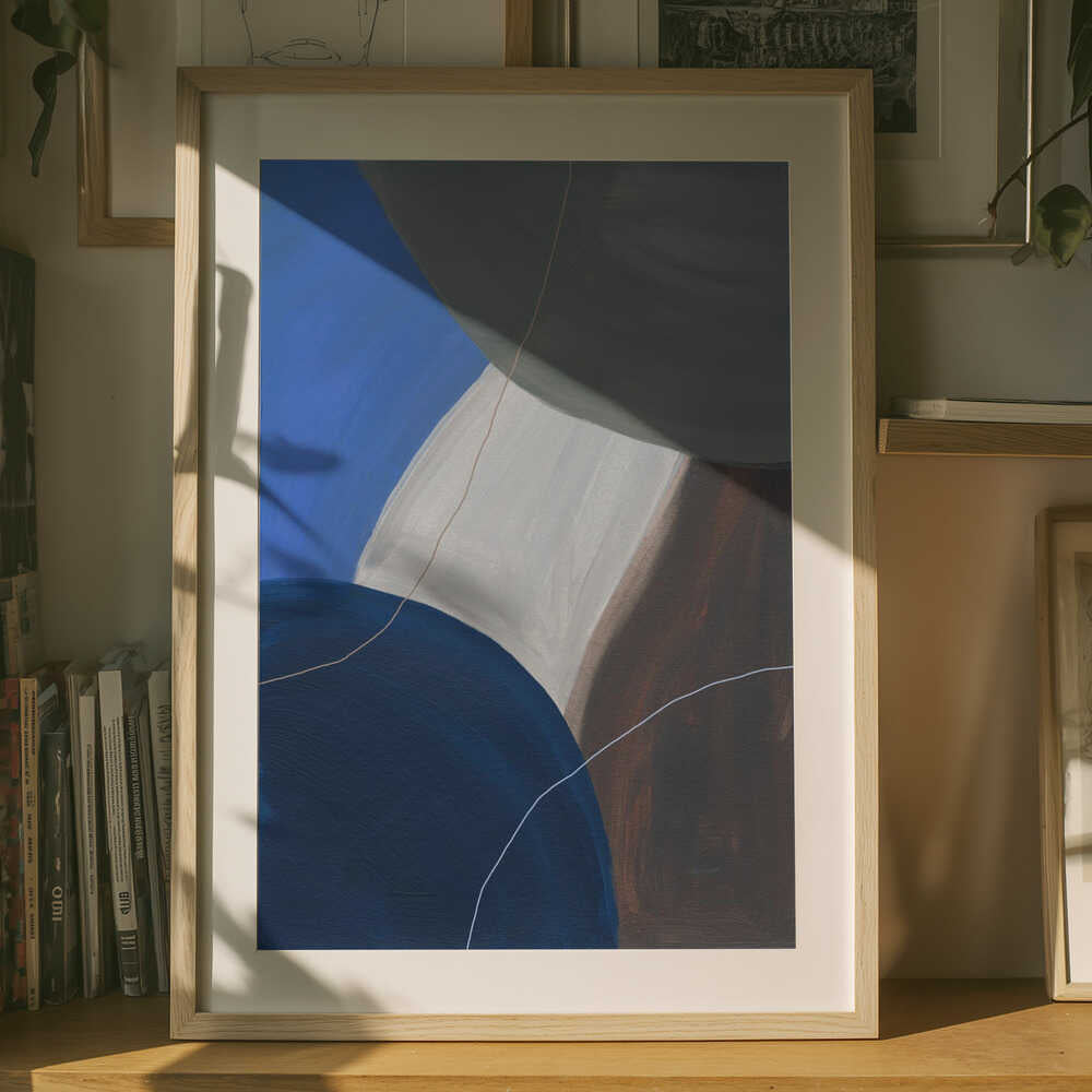 Harmoniska färgblock Poster