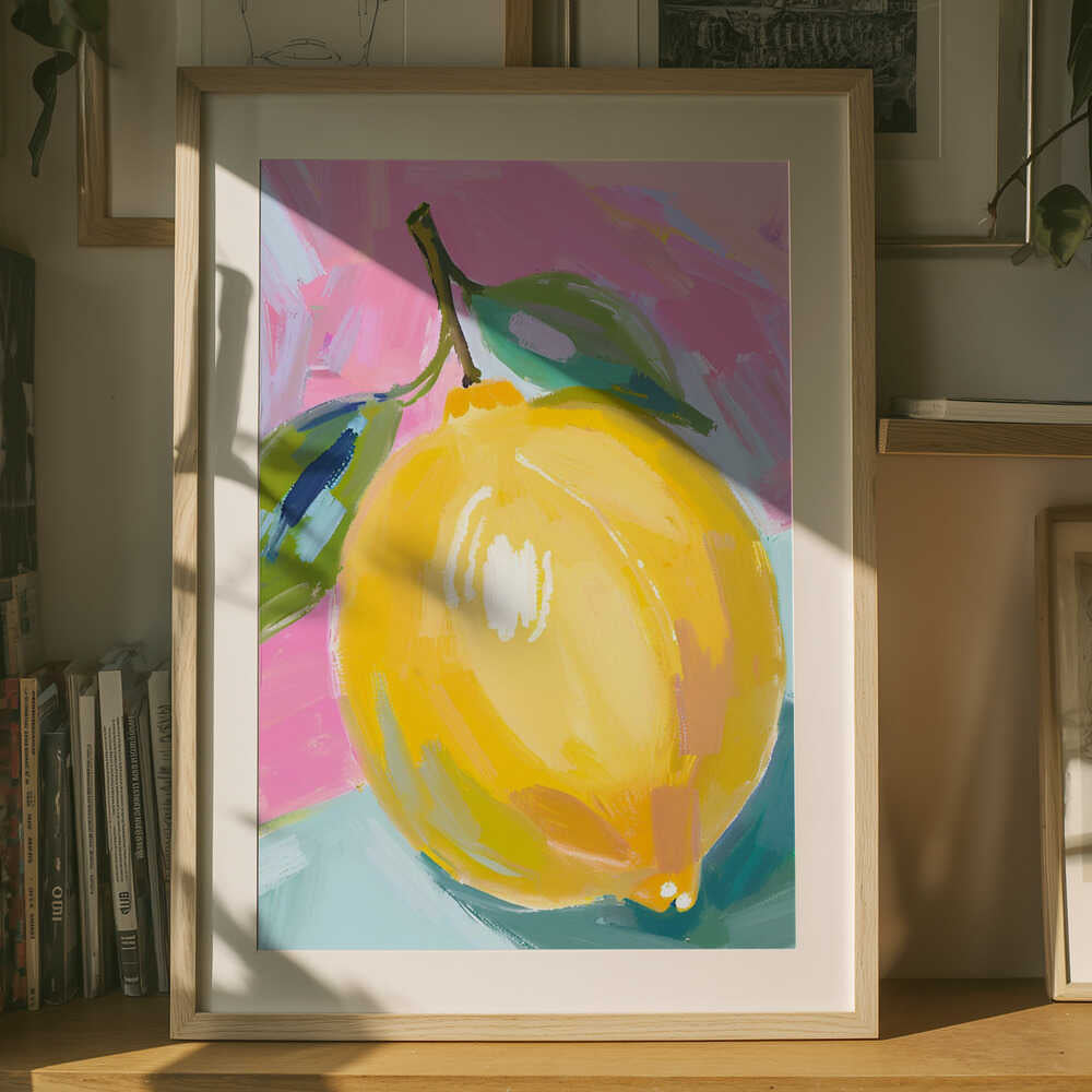 Plakat med Solbeskinnet Citrus-brist