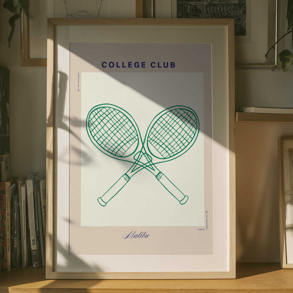 Vintage tennis känsla Poster