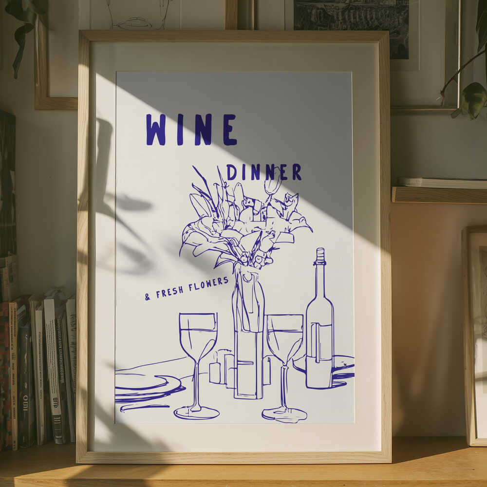 Elegant kvällsdukning Poster