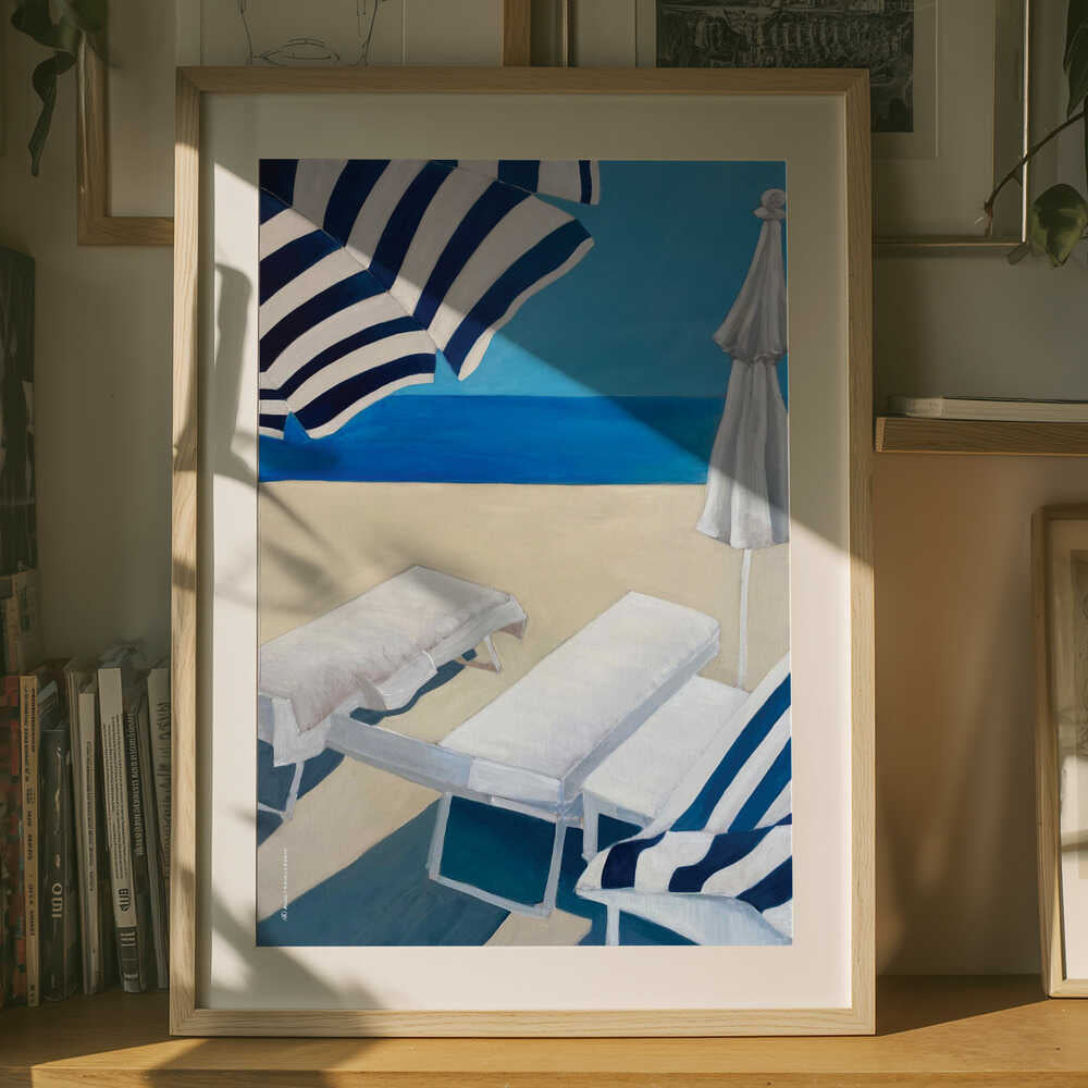Strandnära lugn poster