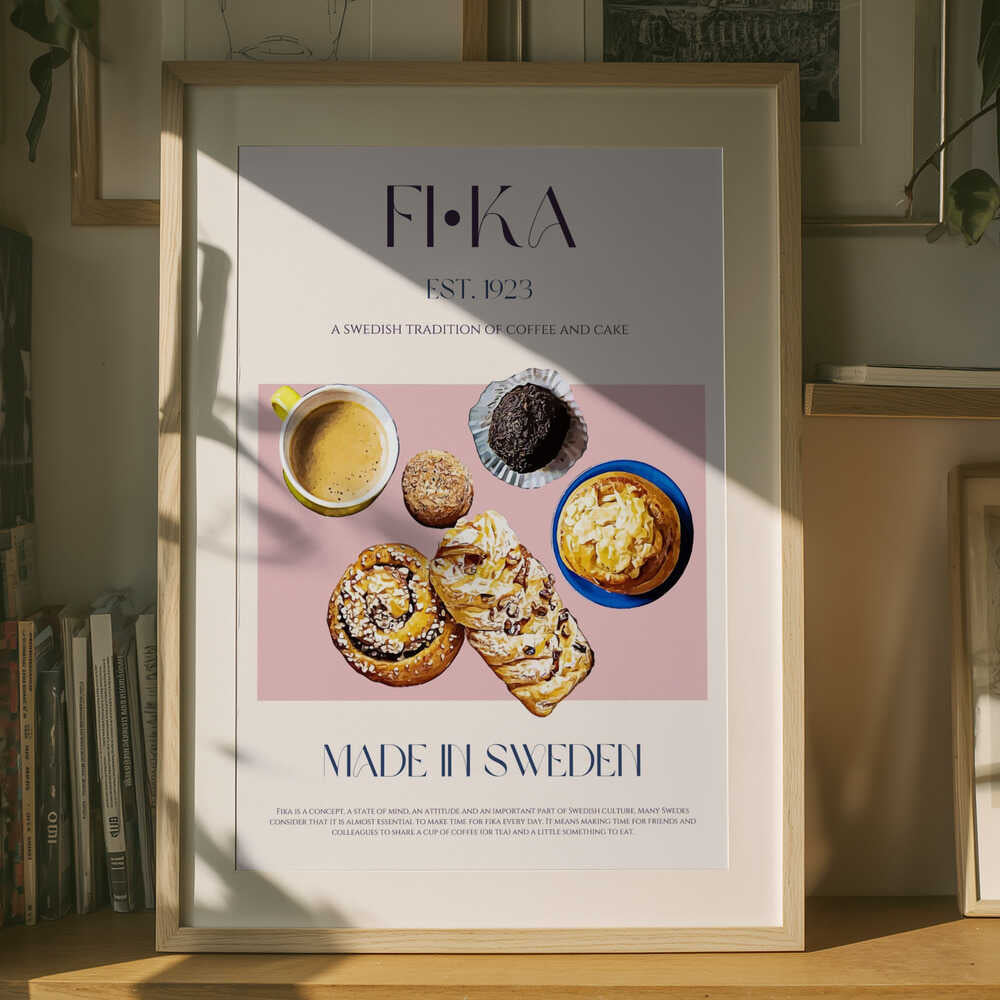 svensk fikabröd Poster