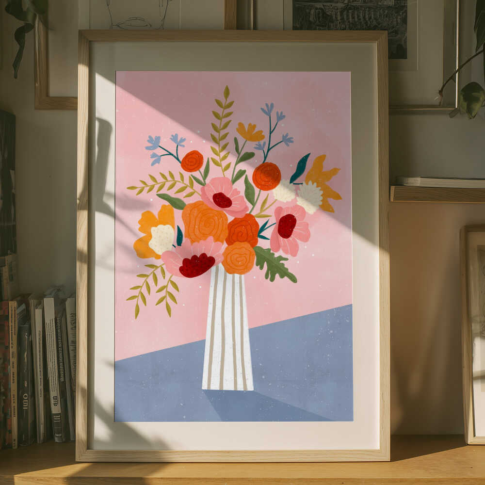 Modern Floral Arrangement Poster