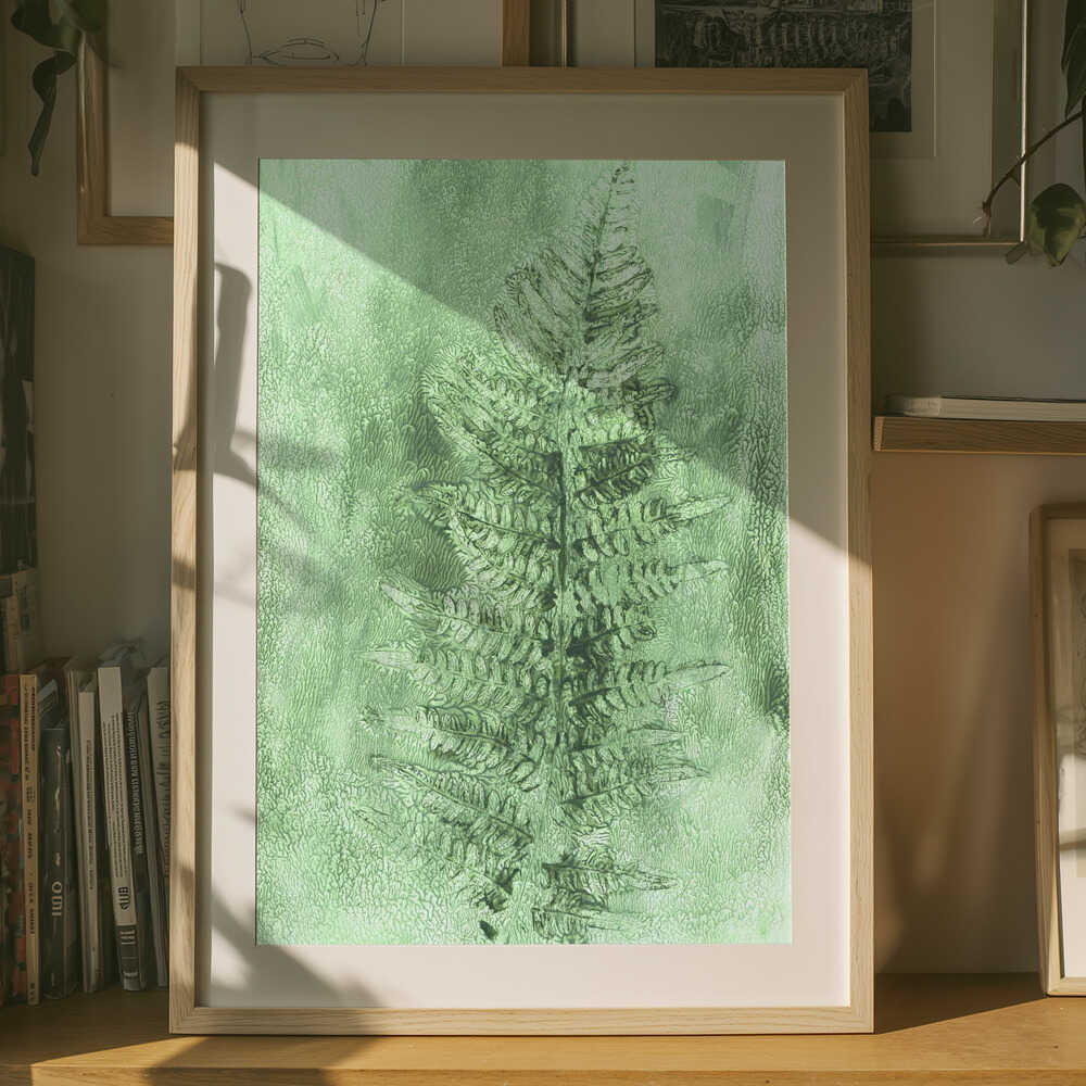 Diskreta ormbunksblad Poster
