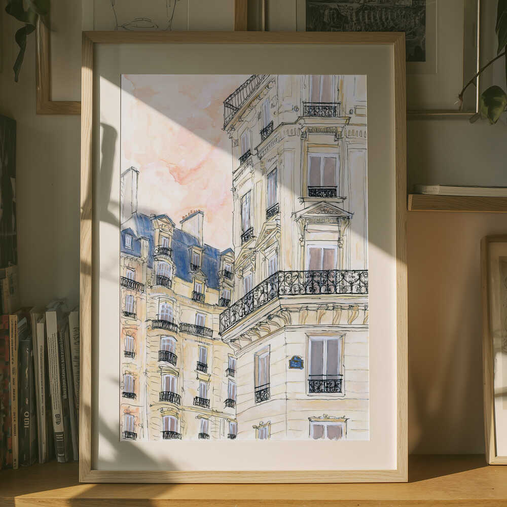 Plakat fra et parisergadehjørne