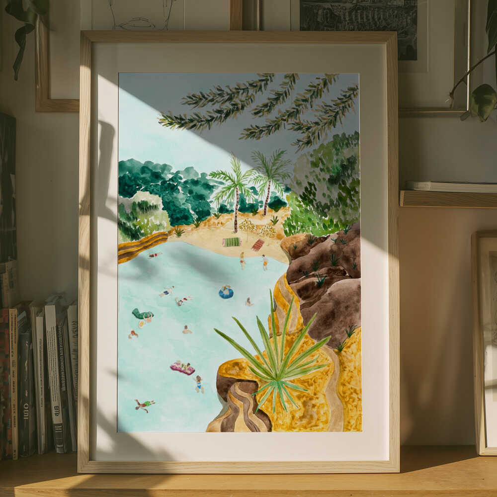 Tropisk Lagun-Oas Poster