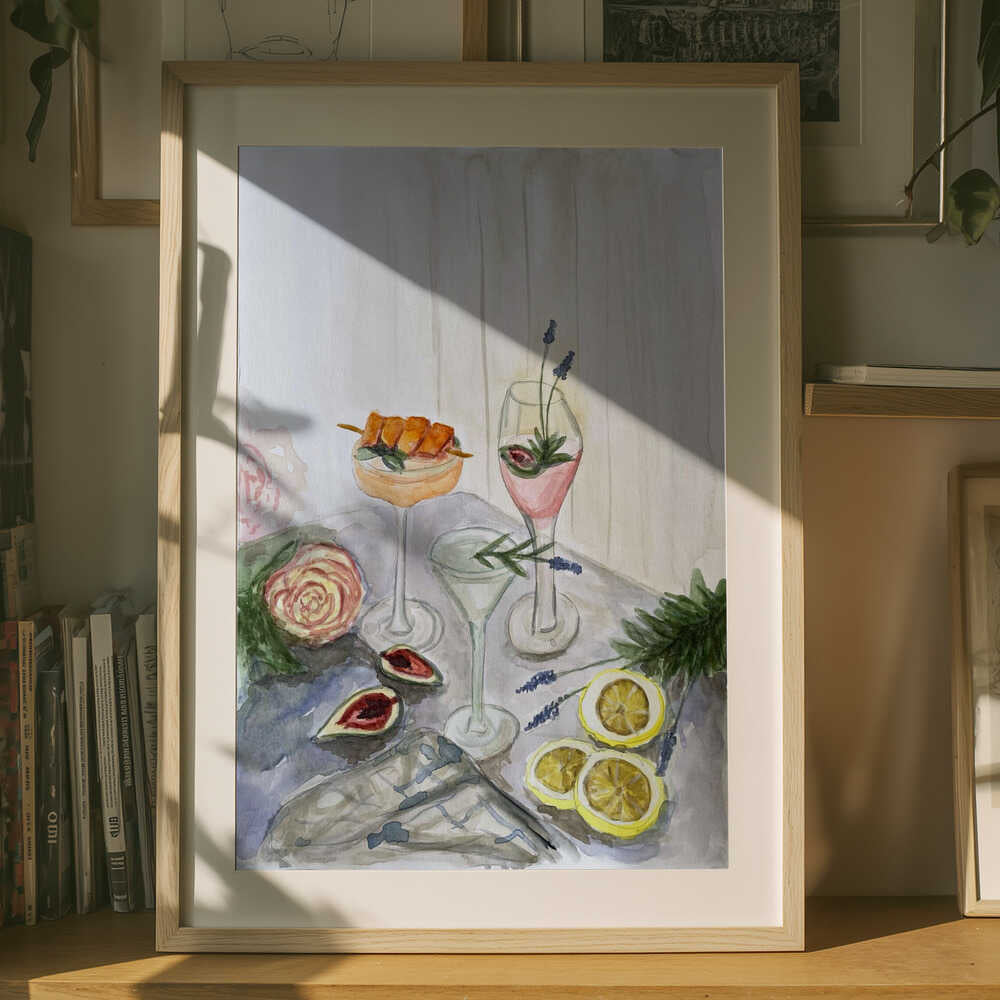 svalkande sommardrycker Poster