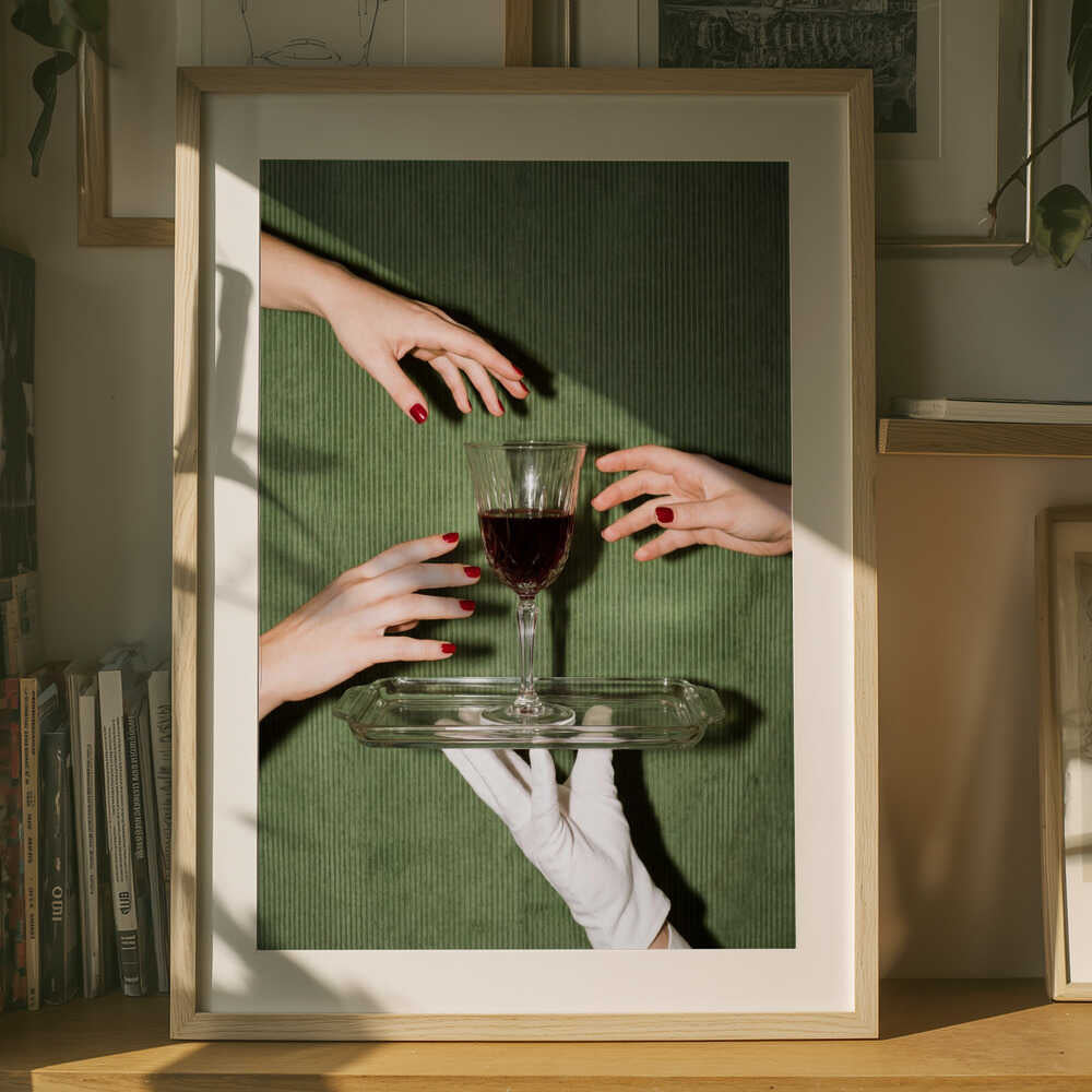 Elegant Wine Service Poster