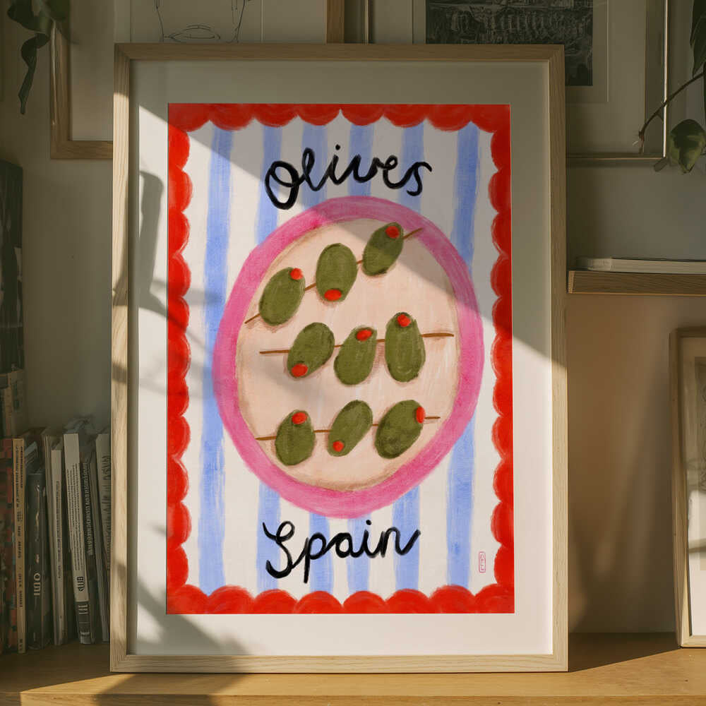 Plakat: Spansk Olivenfad