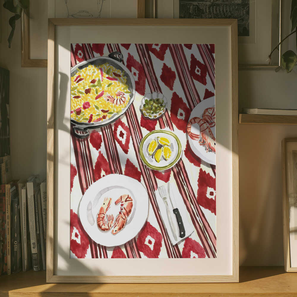 spansk paella Poster