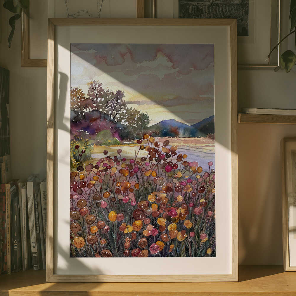 Golden Hour Bloom Plakat