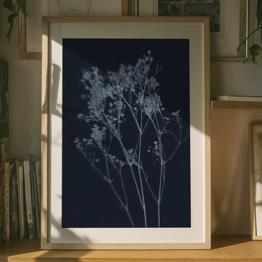 Indigo Botanical Grace Poster