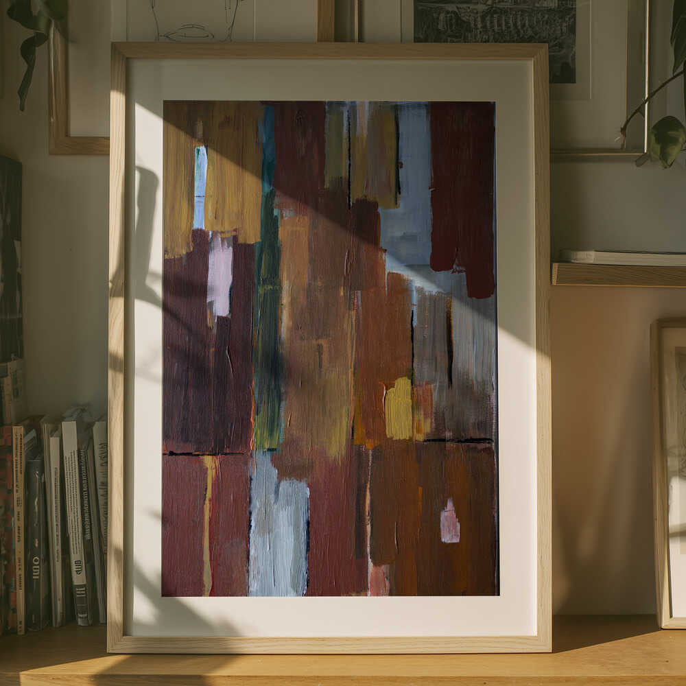 Earthy Color Blocks Poster