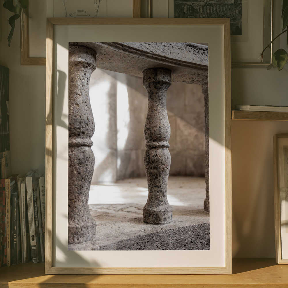 Klassisk Balustrade-Plakat i Stenlook