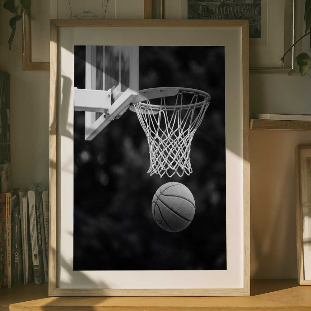 Basketball Hoop Shot Poster