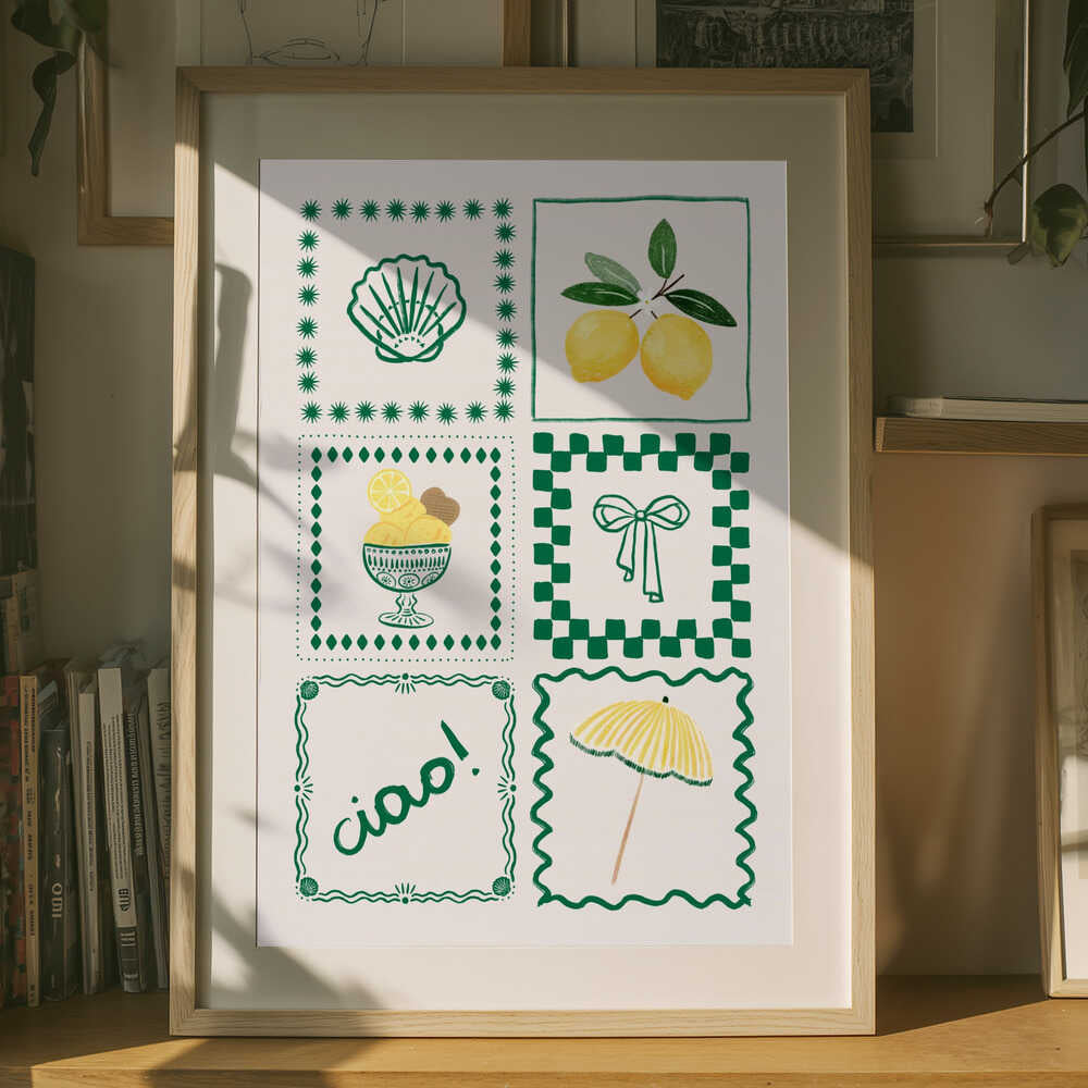 Cheerful Italian Summer Poster