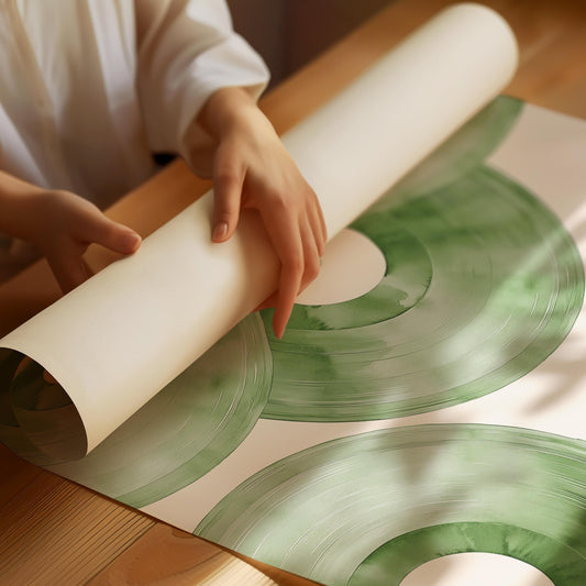 Green vinyl poster