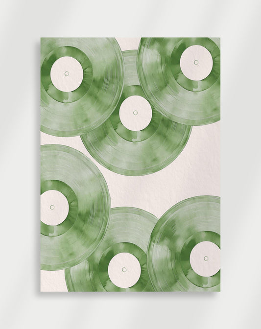 Green vinyl poster