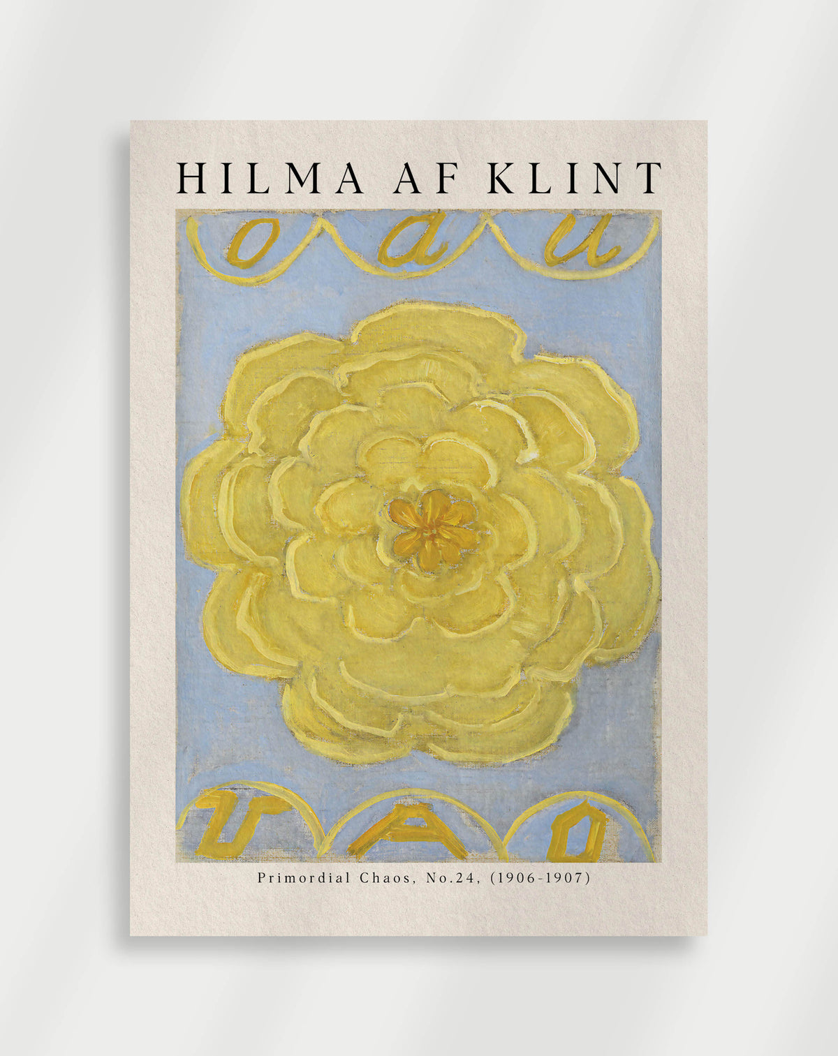 Abstract geometric artwork with circular elements from Primordial Chaos No.24 by Hilma af Klint