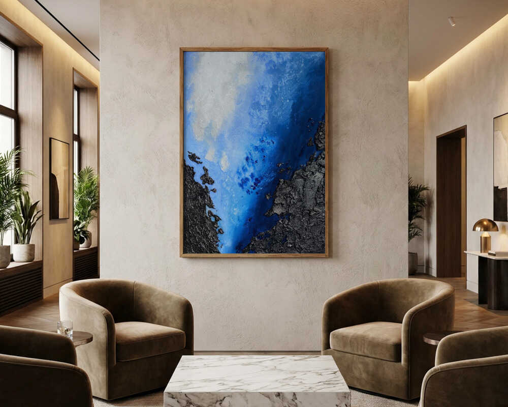 Djupblå Djup Poster