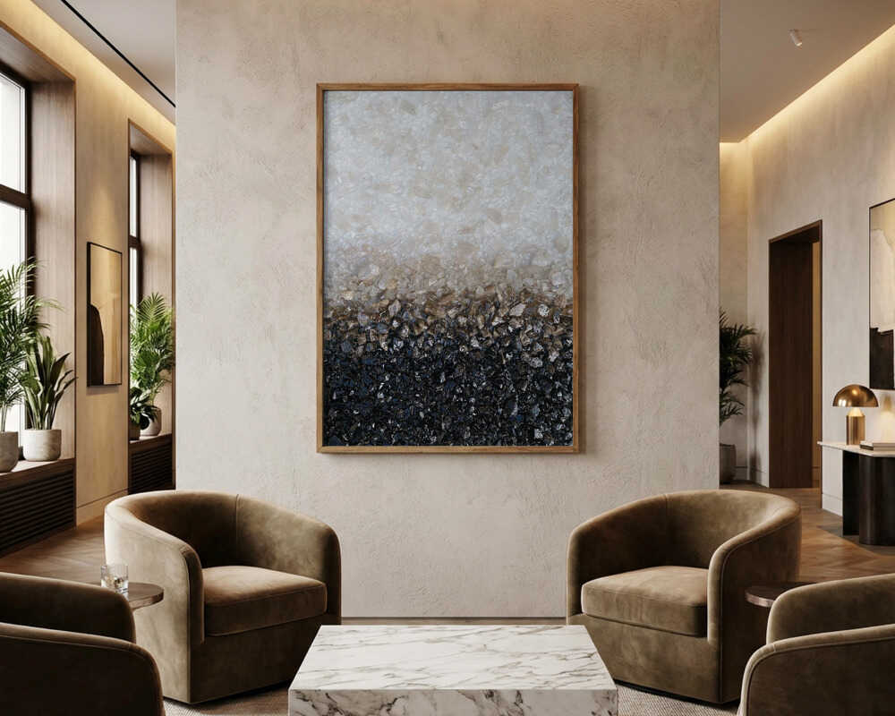 Krossat sten-gradient Poster