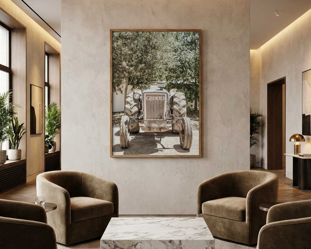 Rugged Tractor Scene