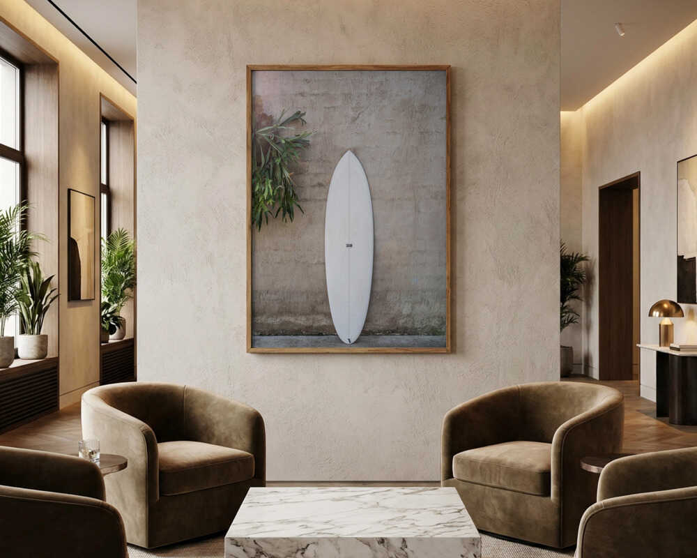 White Surfboard
