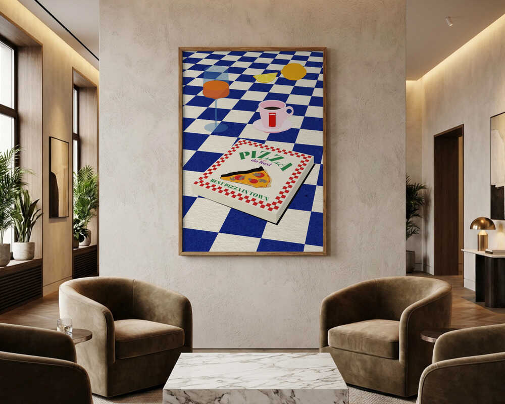 The Italian Menu Poster
