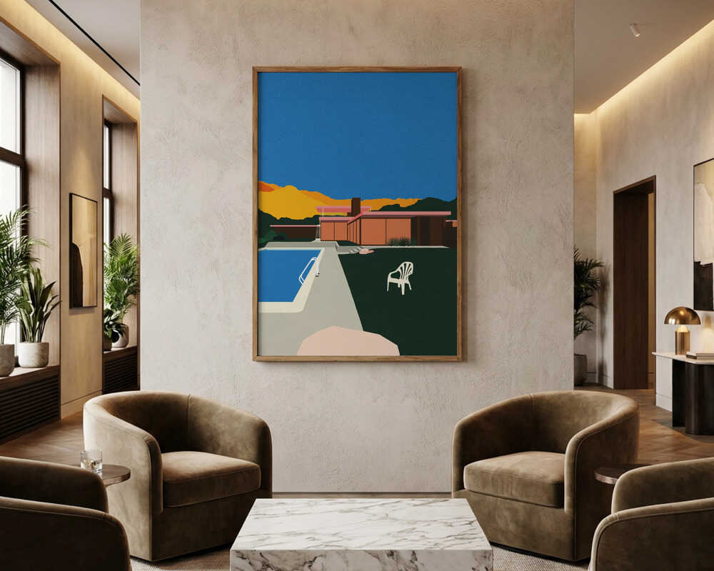 Kaufmann Desert House Poolside Poster