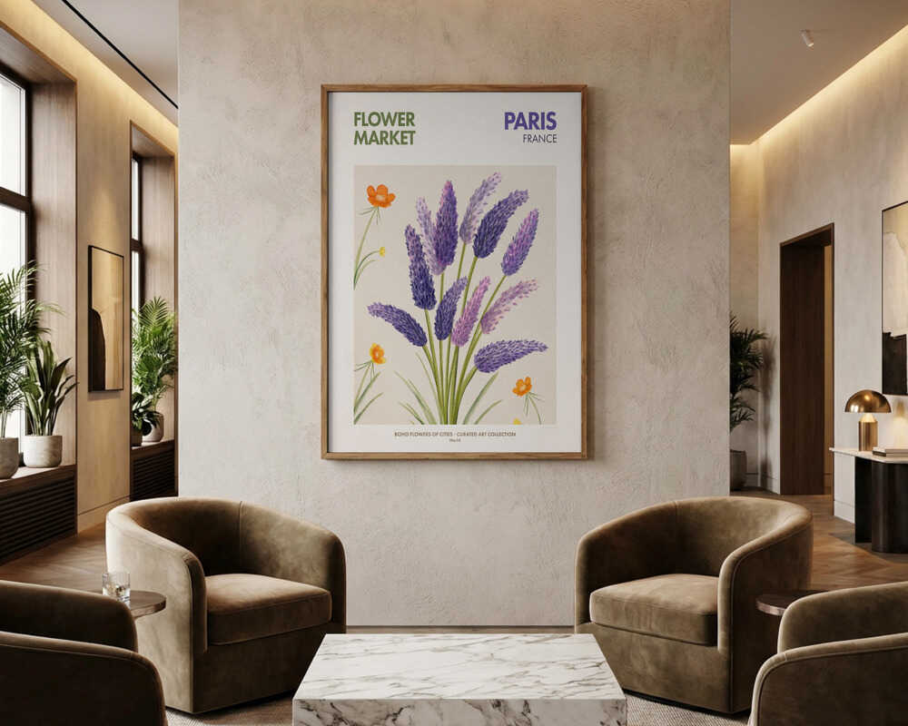 Lavender Blooms Poster